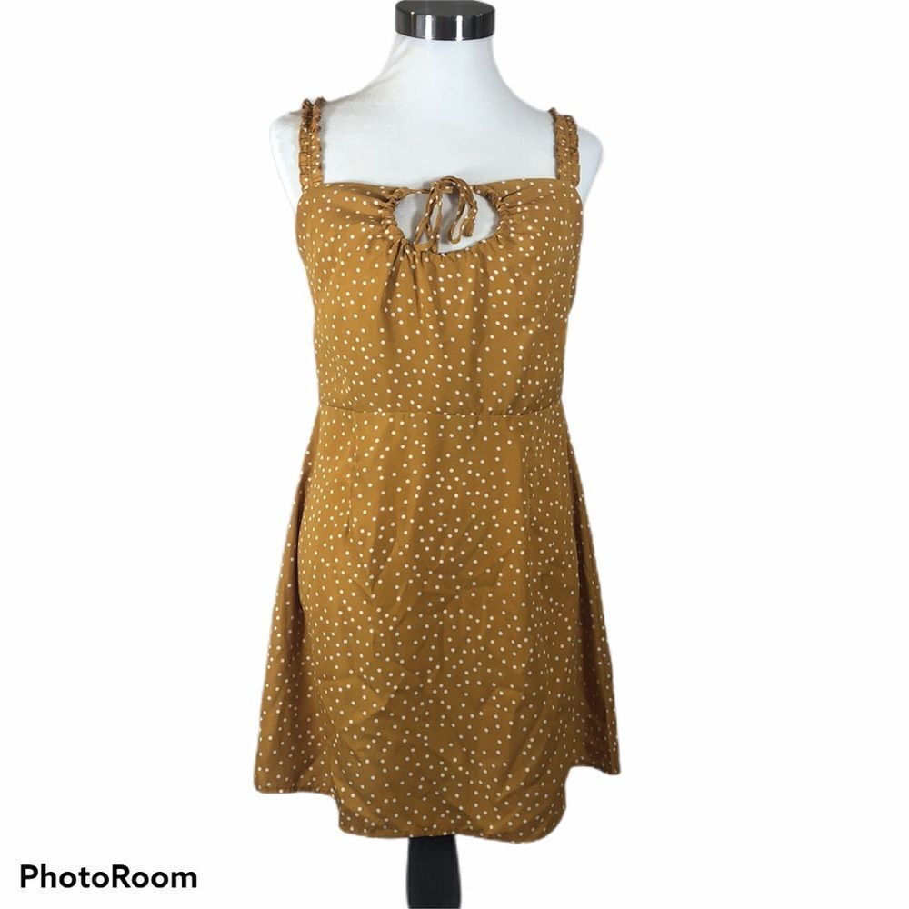 Brand new Cotton Candy LA Mini Dress Mustard Large‎